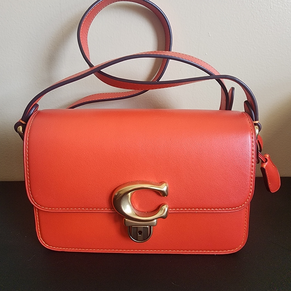 Coach Studio 19 In Red Orange